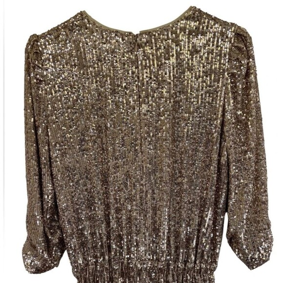 Generation Love Revolve Meadow Sequin Jumpsuit Champagne NWT $395 - Picture 7 of 12